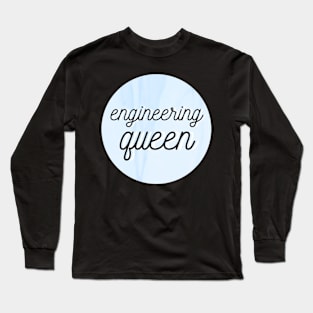 engineering queen blue Long Sleeve T-Shirt
